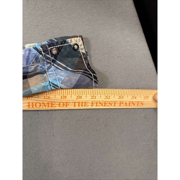 SHIRT BKE Buckle Men MEDIUM  L/S VTG Standard Fit Western Pearl Snap - Picture 7 of 9